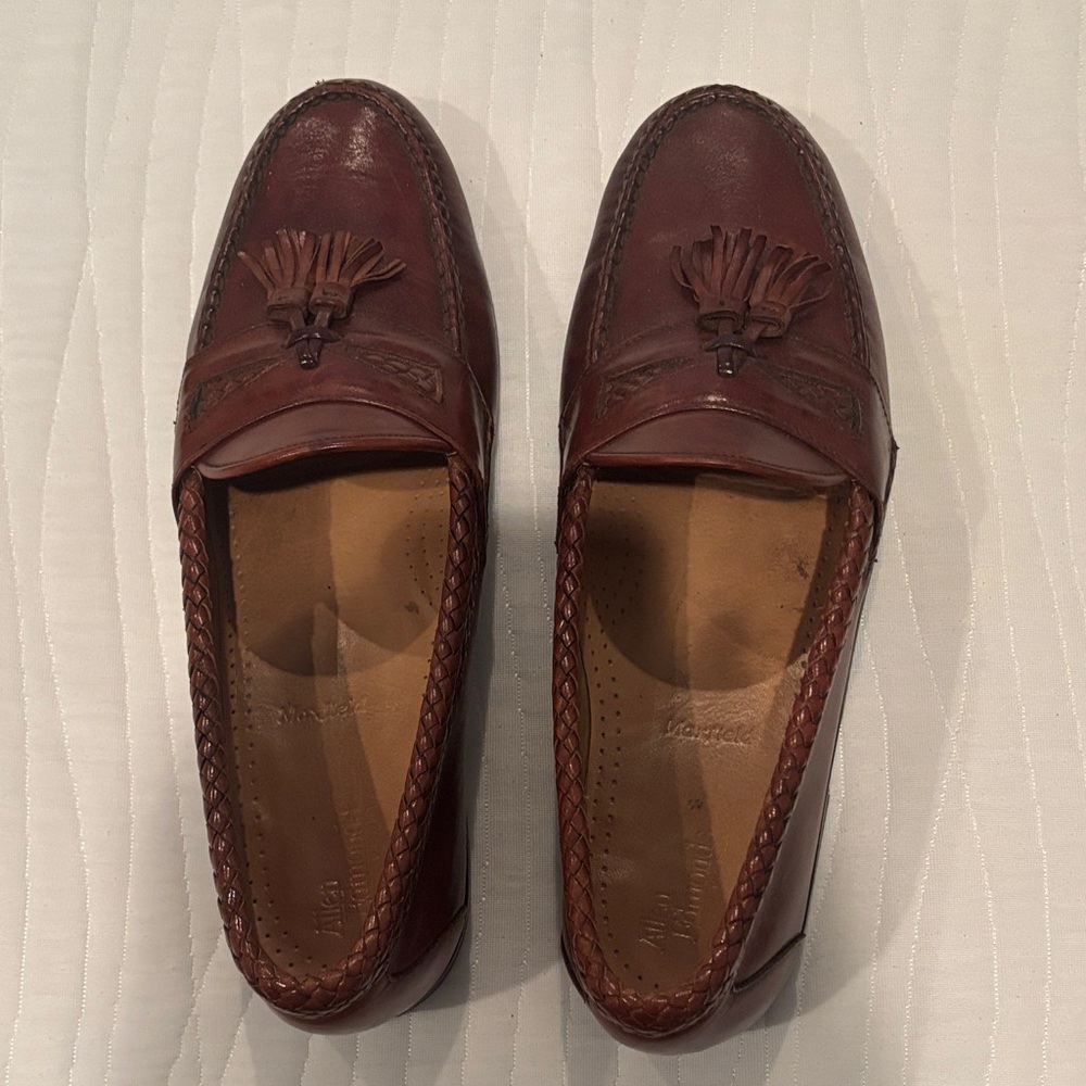 Allen Edmonds Chestnut Leather Tassel Loafers